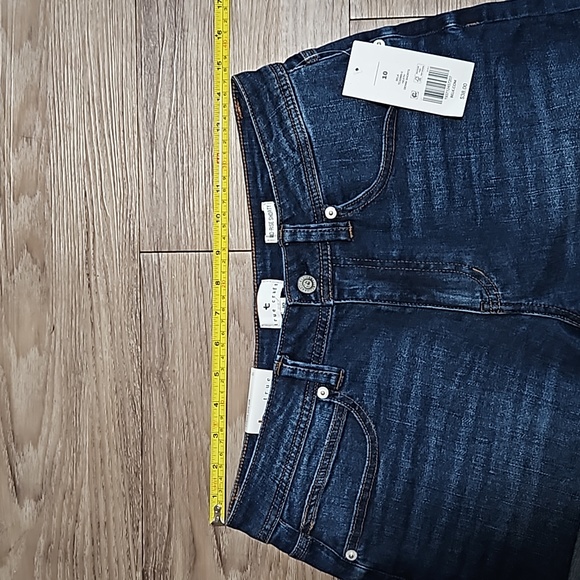 true craft Denim Mid-Rise Shorty Stretch Blue Jean Shorts 3" Inseam Women's 10 - Picture 12 of 16